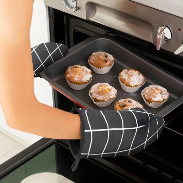 Gants de Cuisson en Lin Résistants à la Chaleur