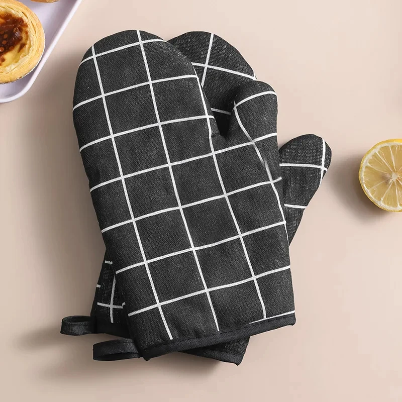 Gants de cuisson pour four, mitaines de four à micro-ondes, gants en lin résistants aux hautes températures, outils de cuisson de cuisine, ustensiles de cuisson