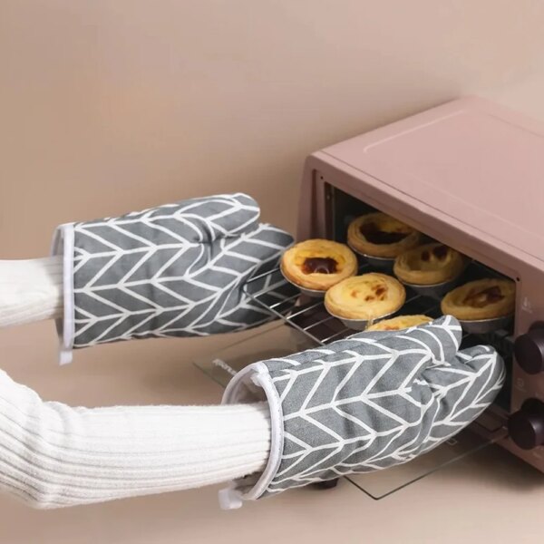 Gants de Cuisson en Lin Résistants à la Chaleur