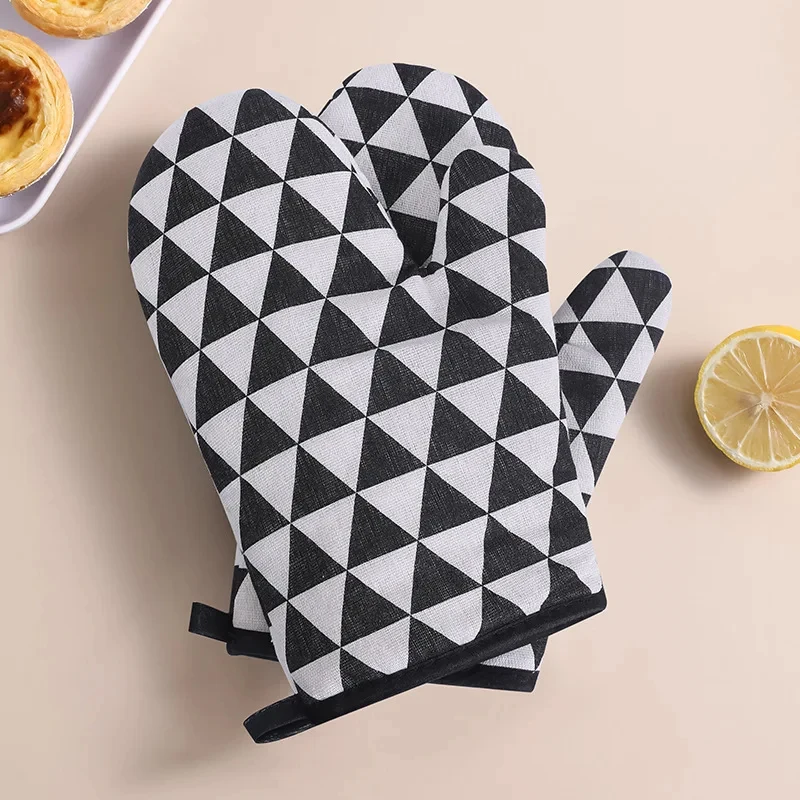 Gants de cuisson pour four, mitaines de four à micro-ondes, gants en lin résistants aux hautes températures, outils de cuisson de cuisine, ustensiles de cuisson