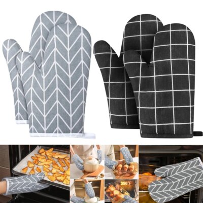 Gants de Cuisson en Lin Résistants à la Chaleur