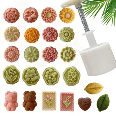 Tampon à Biscuits Fleur de Lune – Pressé à la Main