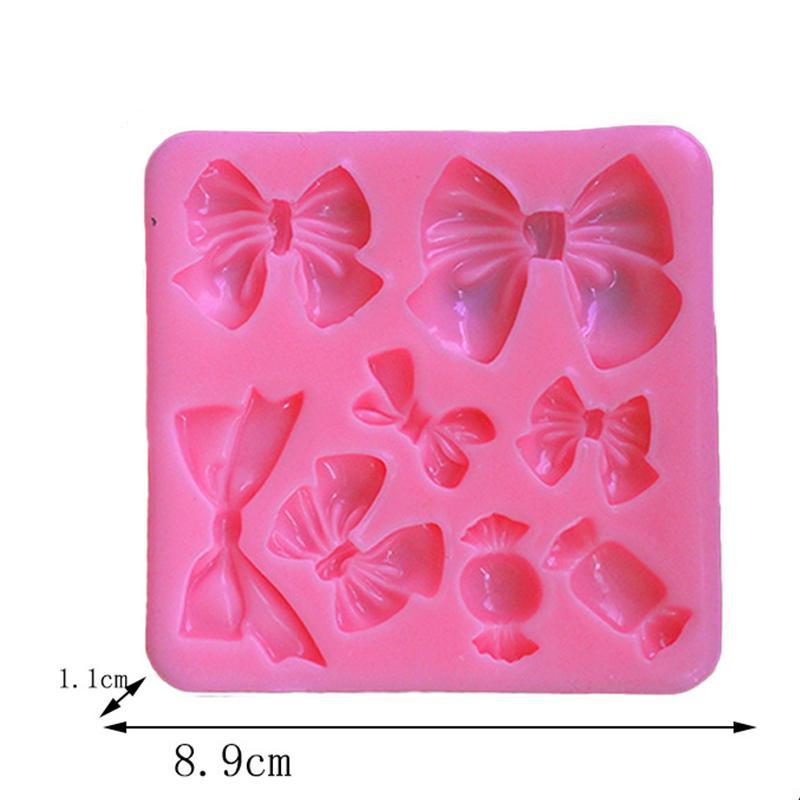 Outils de décoration de gâteaux, accessoires de pâtisserie de cuisine, moule d'art en résine avec nœud papillon, moule en silicone 1 pièces Outils de décoration de gâteaux, accessoires de pâtisserie de cuisine, moule d'art en résine avec nœud papillon, moule en silicone 1 pièces