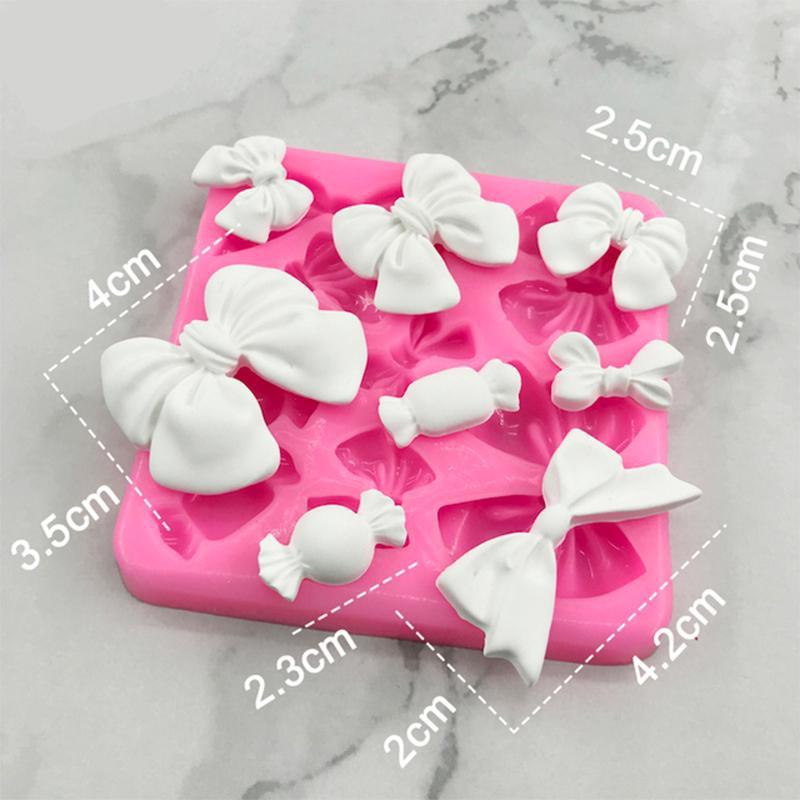 Outils de décoration de gâteaux, accessoires de pâtisserie de cuisine, moule d'art en résine avec nœud papillon, moule en silicone 1 pièces Outils de décoration de gâteaux, accessoires de pâtisserie de cuisine, moule d'art en résine avec nœud papillon, moule en silicone 1 pièces