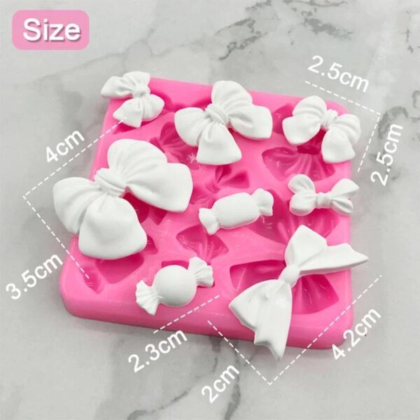 Moule en Silicone Forme Nœud Papillon pour Décoration de Gâteaux
