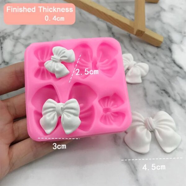 Moule en Silicone Forme Nœud Papillon pour Décoration de Gâteaux