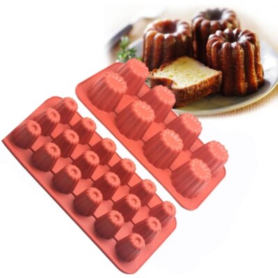 Moule à Canelés en Silicone – 8 ou 18 Cavités