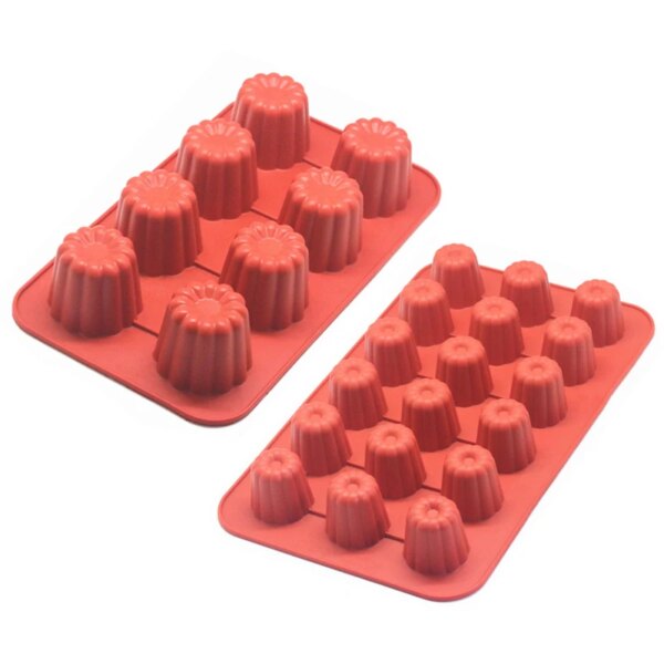 Moule à Canelés en Silicone – 8 ou 18 Cavités