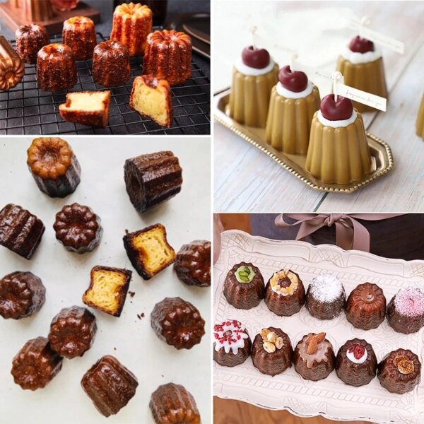 Moule à Canelés en Silicone – 8 ou 18 Cavités