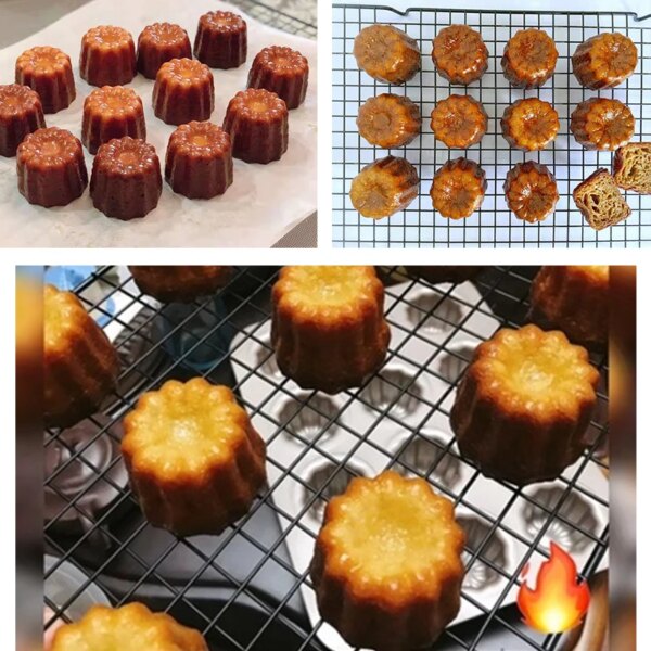 Moule à Canelés en Silicone – 8 ou 18 Cavités