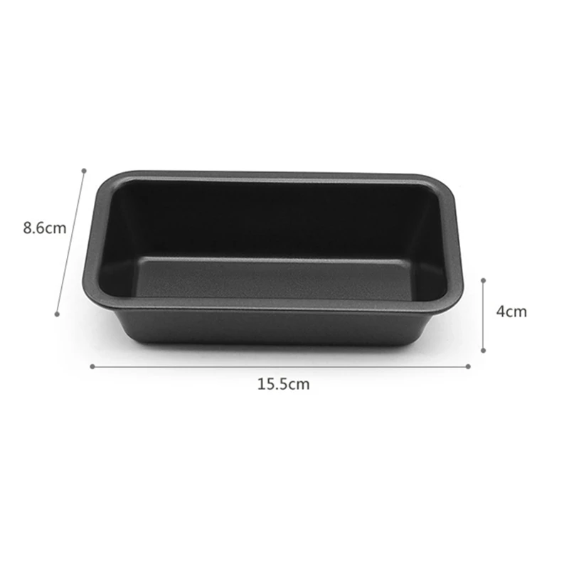 Moule à pain rectangulaire de 5 pouces, moule à gâteau, plateau à pain grillé en acier au carbone, ustensiles de cuisson antiadhésifs, décoration DIY, fournitures de pâtisserie