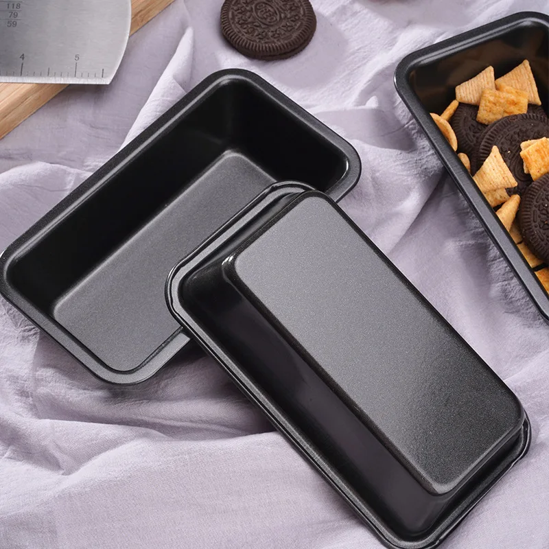 Moule à pain rectangulaire de 5 pouces, moule à gâteau, plateau à pain grillé en acier au carbone, ustensiles de cuisson antiadhésifs, décoration DIY, fournitures de pâtisserie