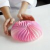 Moule Rond en Silicone avec Effet "Grandes Dunes" ou "Perles 3D"