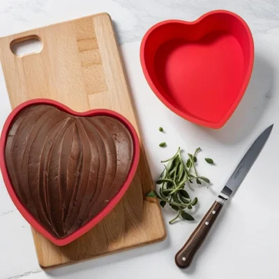 Moule à Gâteau en Silicone en Forme de Cœur