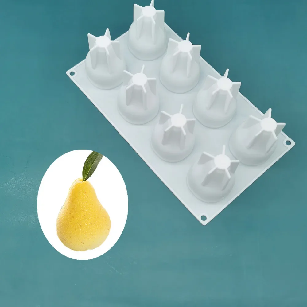 Moule 3D en Silicone en forme de citron pour fruits, Brownies, Mousse, Dessert français, outils de décoration de gâteaux, outils de pâtisserie