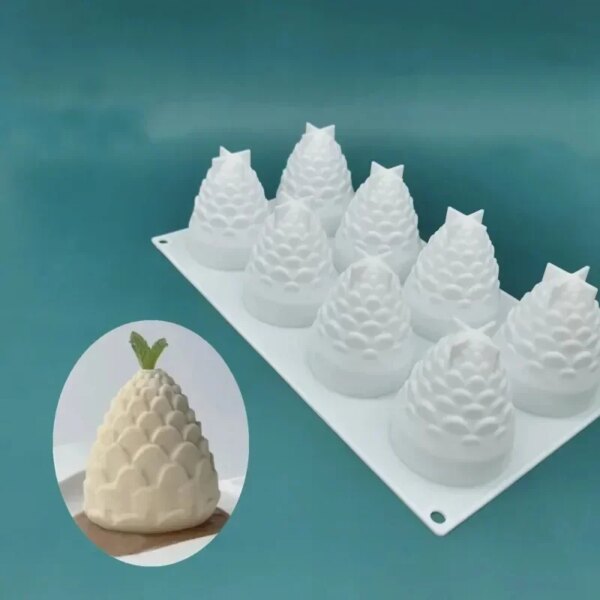 Moule 3D en Silicone en Forme de Différents Fruits