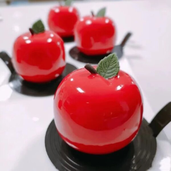 4468-ccjzbr.jpg Moule à Fruit 3D Forme de Pommes en Silicone