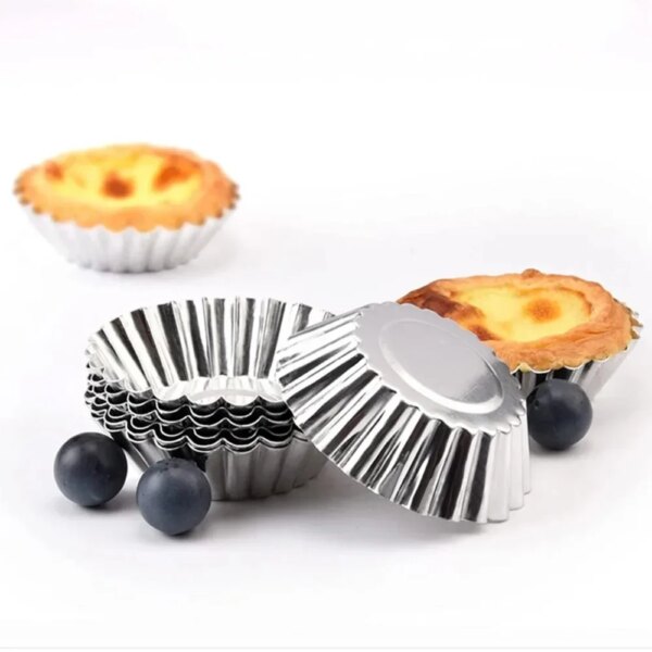 Moules à Tarte Réutilisables en Acier Inoxydable – Lot 10 Pièces