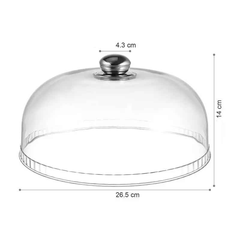 Présentoir à gâteau JxFruit en acrylique, support créatif, couvercle alimentaire en plastique guatémaltèque, couvercle anti-poussière rond, décoration de fête
