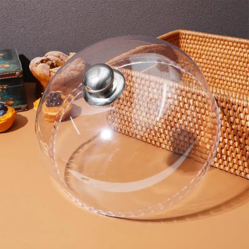 Présentoir à gâteau JxFruit en acrylique, support créatif, couvercle alimentaire en plastique guatémaltèque, couvercle anti-poussière rond, décoration de fête