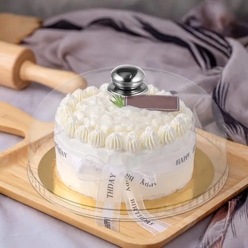 Présentoir à gâteau JxFruit en acrylique, support créatif, couvercle alimentaire en plastique guatémaltèque, couvercle anti-poussière rond, décoration de fête