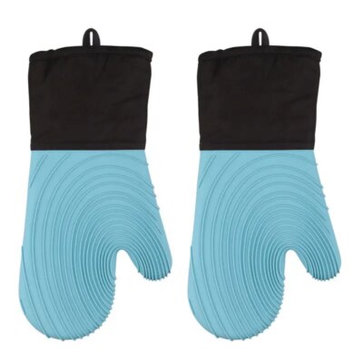 Gants de Four Flexibles en Silicone Résistants à la Chaleur et Extra Longs