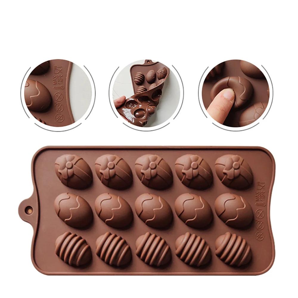 Silicone monde bricolage pâques chocolat oeuf Silicone moule antiadhésif gâteau décoration cuisson bonbons moule Silicone 3D moule cuisine Gadget