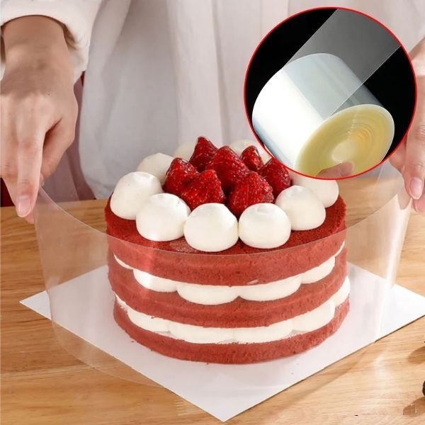 Film d'Acétate Transparent pour Bord de Gâteaux
