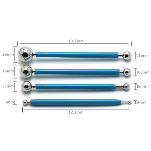 Ensemble de Boules de Moulage en Acier Inoxydable (4 pièces)