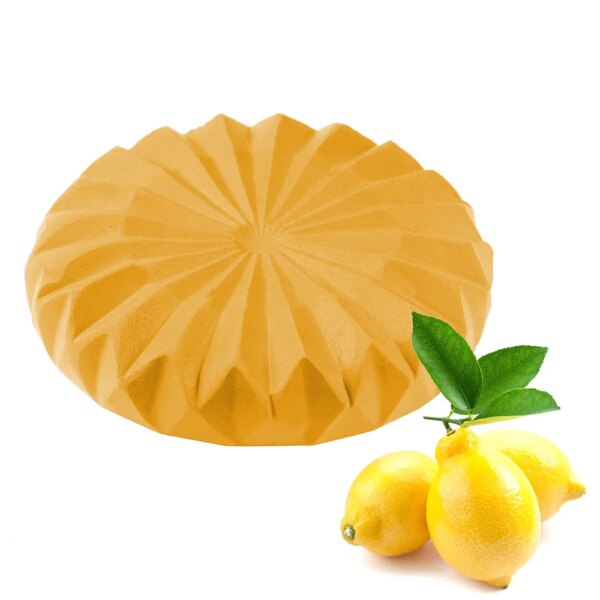 Moule à Gâteau Rond en Silicone avec Motif Dentelle de Diamant