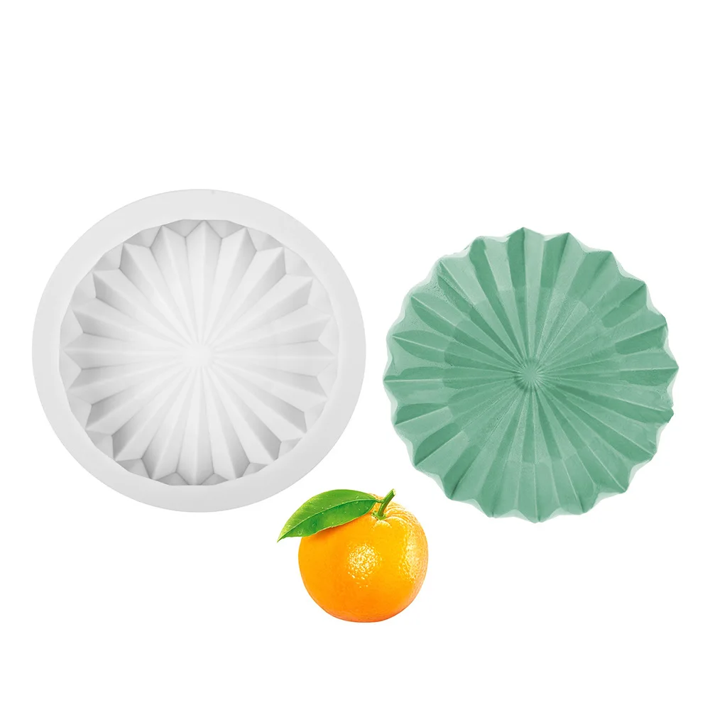 Moule à Gâteau Rond en Silicone et Dentelle de Diamant, Accessoires de Cuisson, Outils Réutilisables, JxOven