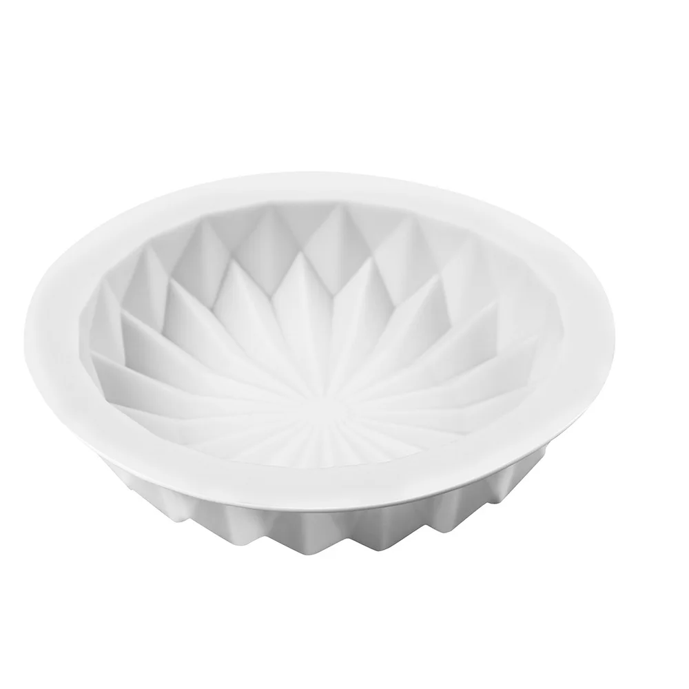 Moule à Gâteau Rond en Silicone et Dentelle de Diamant, Accessoires de Cuisson, Outils Réutilisables, JxOven