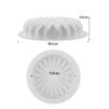 Moule à Gâteau Rond en Silicone avec Motif Dentelle de Diamant