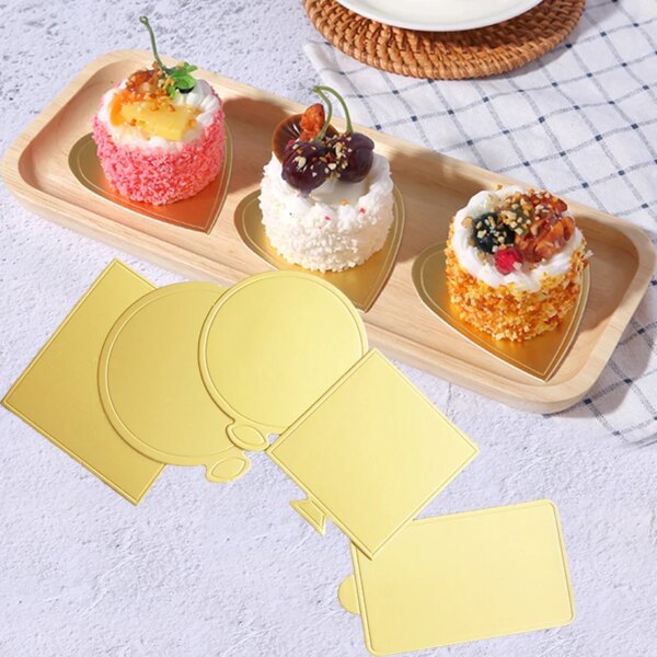 Bases de Présentation pour Pâtisserie & Desserts ( Dorée & Argentée 100 Pièces)