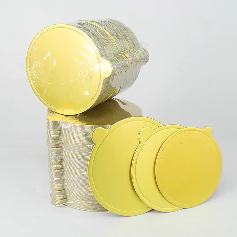 Meibum-Carton à Gâteau en Mousse Dorée et Argentée, Polymère, Pâtisserie, Présentoirs à Dessert, Base, Outils Décoratifs, 100 Pièces/Ensemble