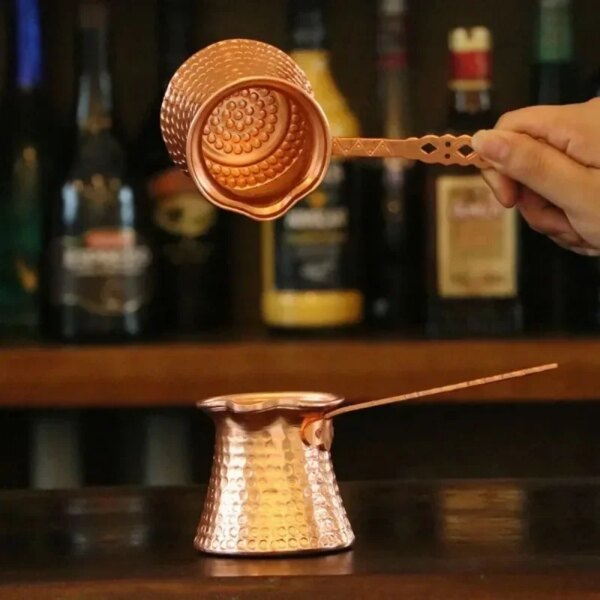 Cafetière Turque en Cuivre Martelé à la Main