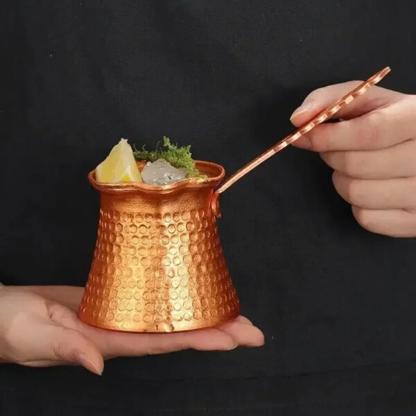 Cafetière Turque en Cuivre Martelé à la Main