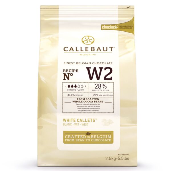 Callebaut Chocolat Callets (Noir, Extra Noir, Lait, Rubis, Gold, velours et Blanc) - 2,5 kg