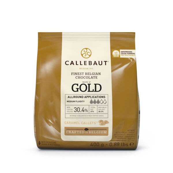 Callebaut Chocolat Callets (Noir, Lait, Gold, Rubis et Blanc) - 400g