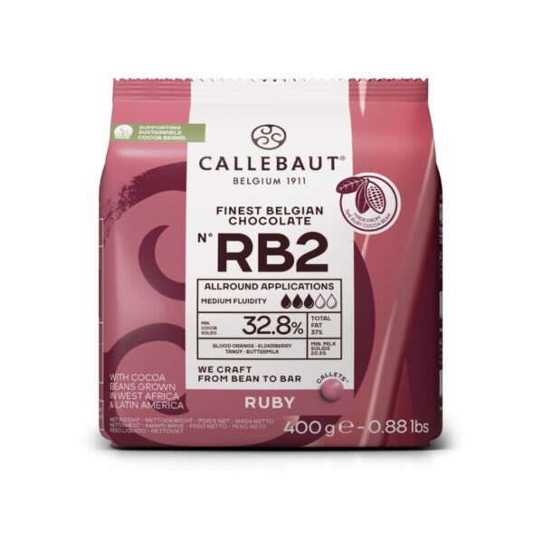 Callebaut Chocolat Callets (Noir, Lait, Gold, Rubis et Blanc) - 400g